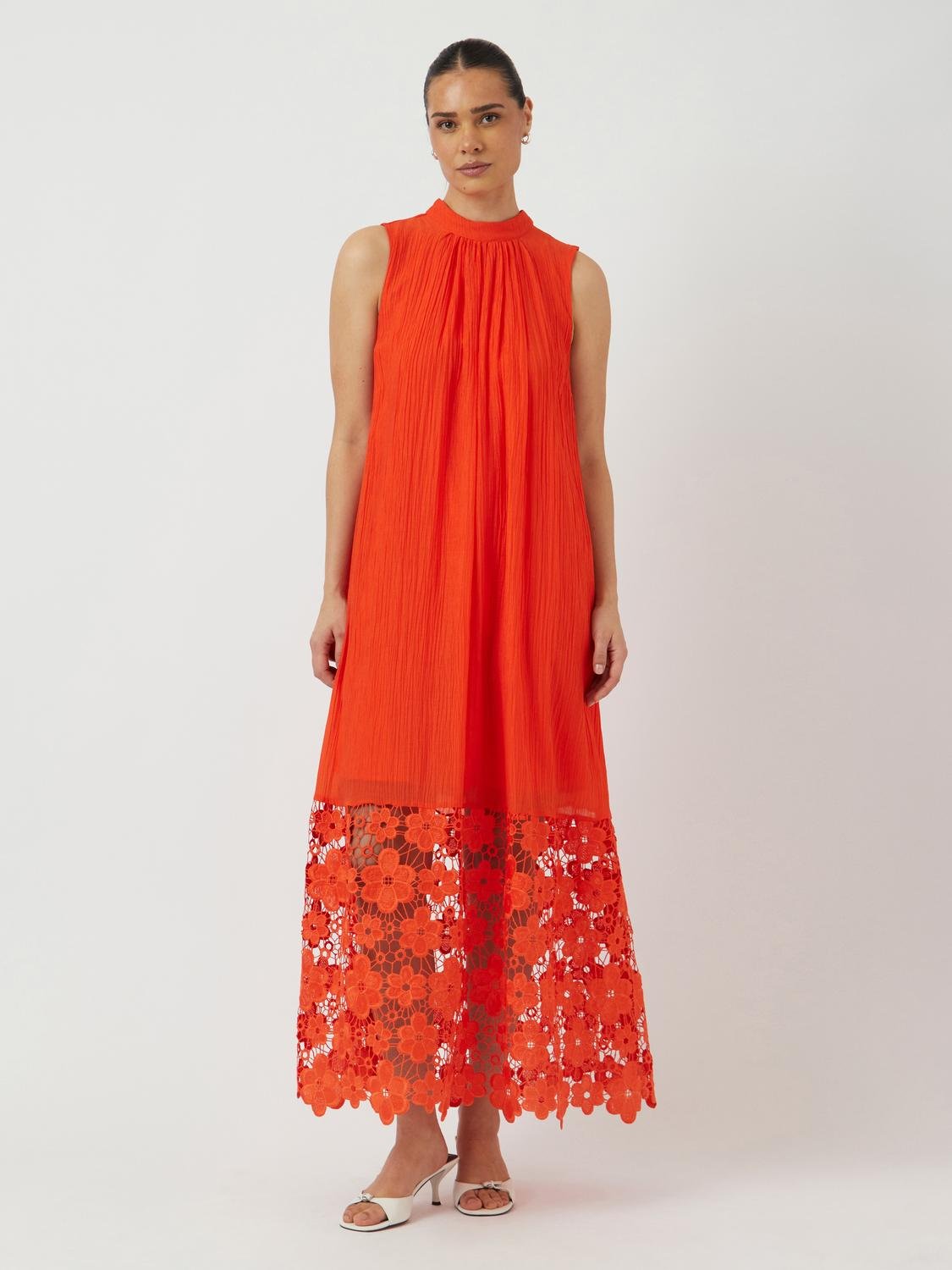 YASTWIGSY Long Dress - Cherry Tomato - VERO MODA & VILA Bergvik